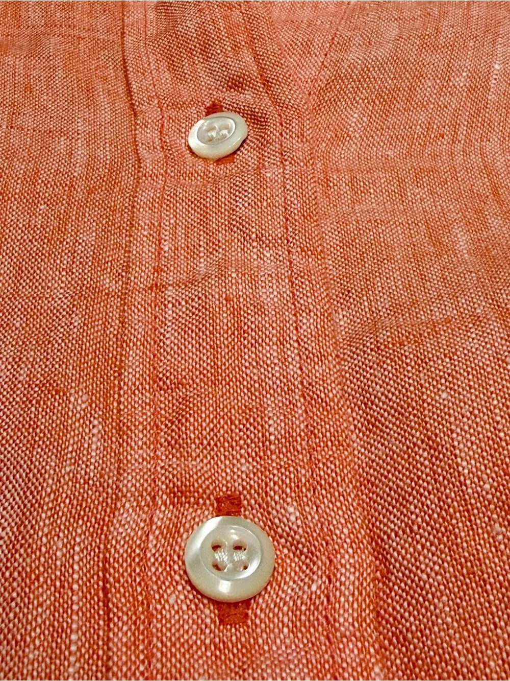 NWT J.Crew Baird McNutt Irish Linen Perfect Shirt Coral Size 6